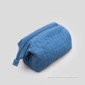 Blue Cotton Cosmetic Bag